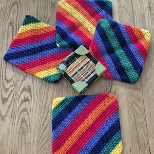 Coasters and Handmade Hot Pad Set